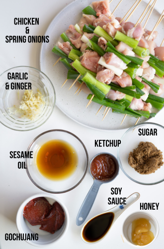 ingredients korean chicken skewers the tasty spoonful