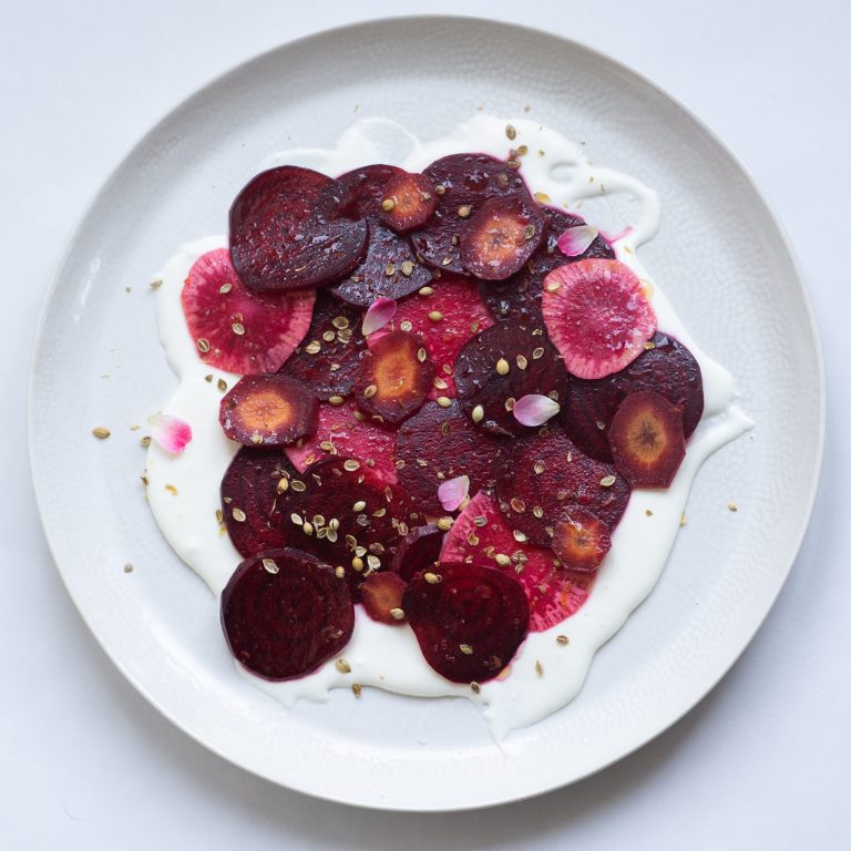 Simple Beetroot & Fermented Cream Salad