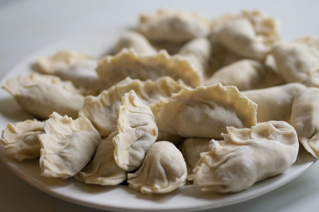 Dumplings pre cooking hoisin duck