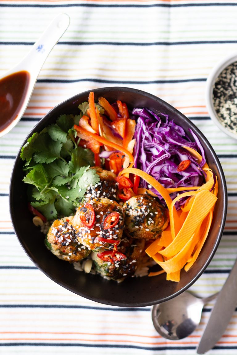 thai chicken chilli meatballs