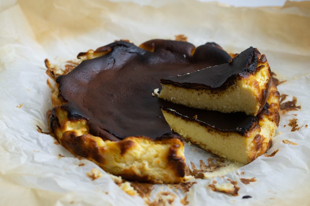 burnt Basque cheesecake the tasty spoonful