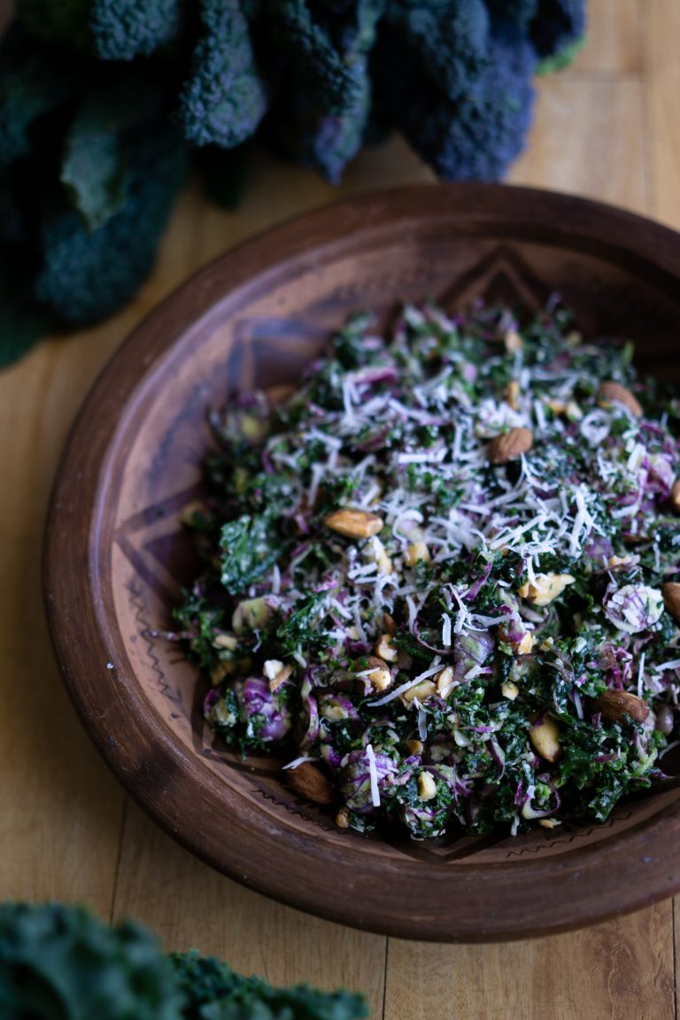 Best tuscan kale and brussels sprout salad